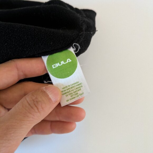 Bula Winter Neck Gaiter 9" Tall – Black Polartec Fleece - Picture 2 of 5